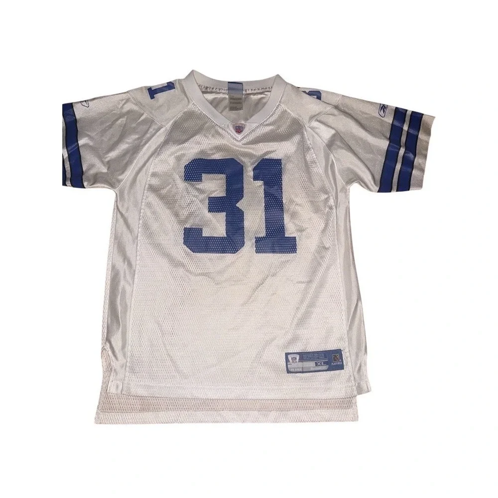 Reebok Dallas Cowboys Roy Williams #31 Youth XL White NFL Football Jersey